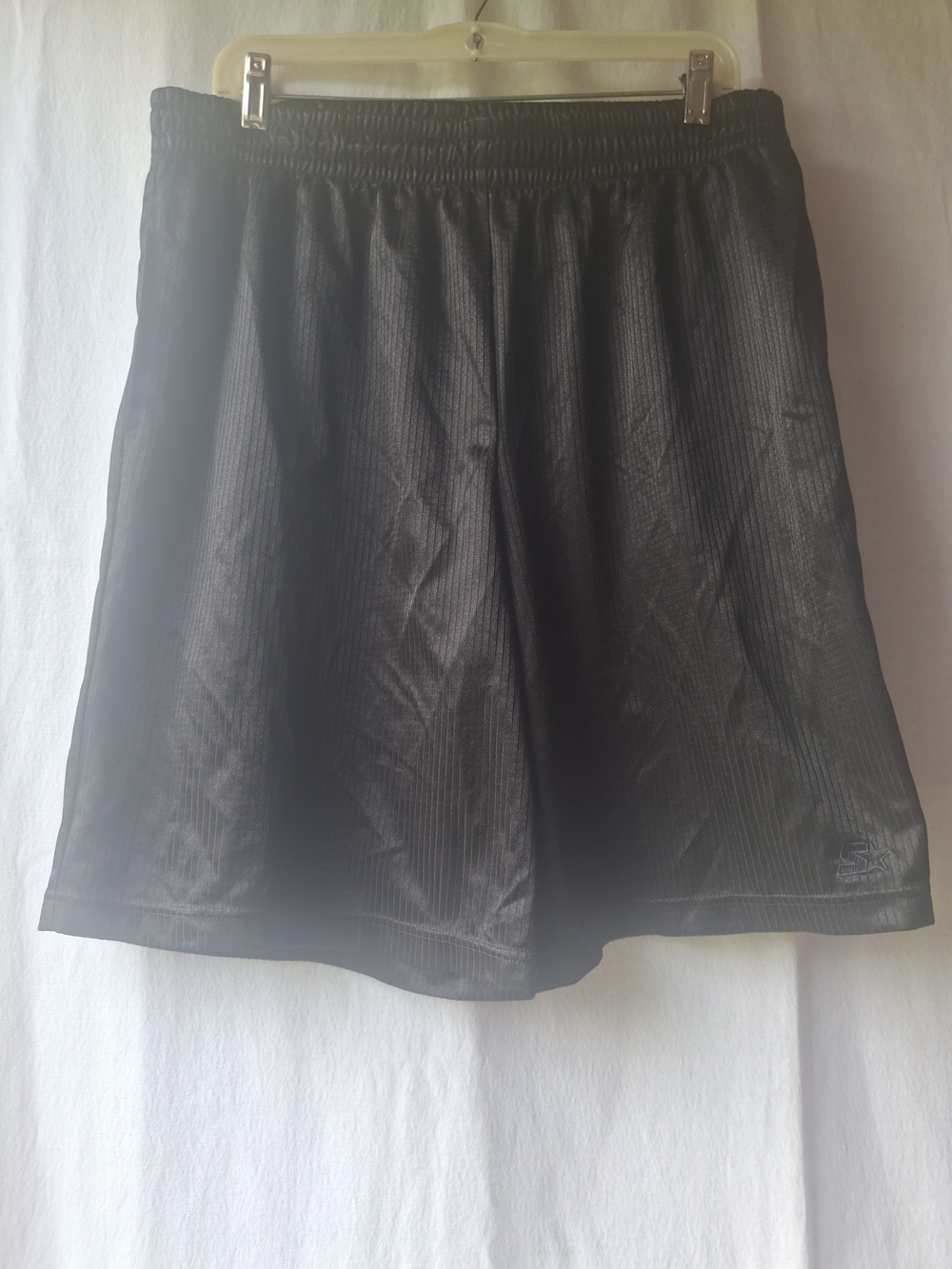 STARTER Black Men's Athletic Shorts with Elastic Waist